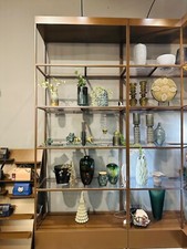 Stahlregal 3 meter hoch, dunkelbraun, Ladenausstattung