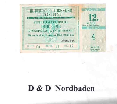 Ticket eintrittskarte 1959 - ticket,