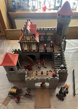 Playmobil 3666 große Ritterburg viel Zubehör Rittern Figuren Wagen Kanone (3)