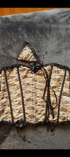 Corsage gothic mit spitze 6xl - gothic,
