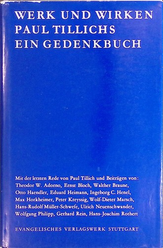 Paul tillich der - paul,