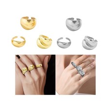 3 x stapelbare Ringe, offene