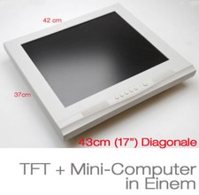 PC FÜR MS-DOS WIN 95 98 NT 2000 MIT INTEGR. MONITOR 1GHz CPU 40GB HDD 12V Win98