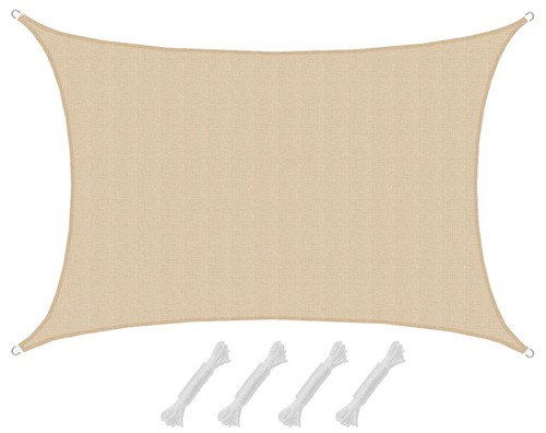 Sonnensegel 4x6m hdpe - xl,