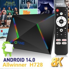 2025 Smart TV BOX Android 14.0 128/64/32GB Netzwerk Media Player Octa Core WIFI