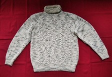 Schöner Norwegerpulli in Gr. L hoher Wollanteil beige Herren