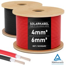 Solarkabel 6mm2 4mm2 Verlängerungskabel Solar Kabel PV Meterware Photovoltaik