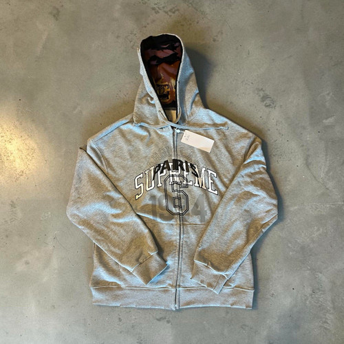 Supreme herren zip hoodie grau - supreme, zip-hoodie