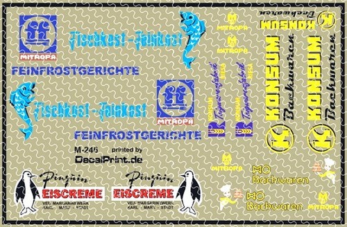 Decals satz ddr lebensmittel - satz,