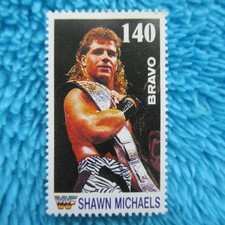 SHAWN MICHAELS Briefmarke Stamp BRAVO WWF WRESTLING