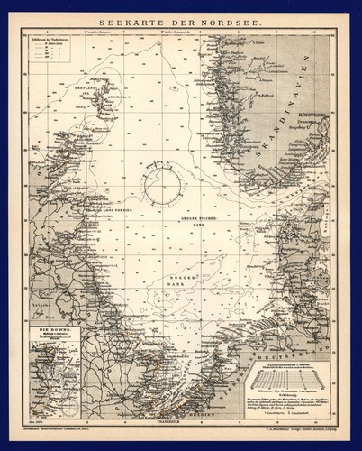 Seekarte anno 1904 - , nordsee
