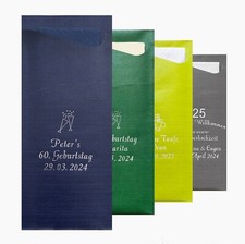 Bestecktaschen Geburtstag Hochzeit Taufe Feier Deko MIT NAMEN mit Servietten
