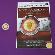 MONACO  🇲🇨  2 Euro 2017 Gracia Patricia mit Polymerring 💥Auflage 20.001 Stück