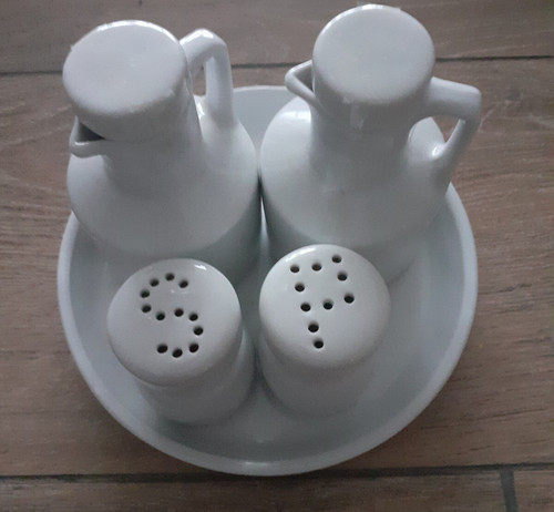 Porzellan set essig öl - &,