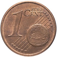 1 Cent Münze Fehlprägung