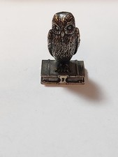 Antike Silberfigur 835er Silber Tierfigur Eule , Sammlerstück 