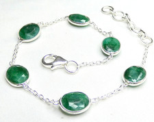 💚Smaragd Armband 925 Silber