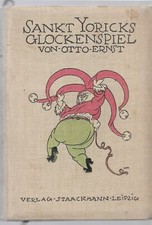 Olaf Gulbransson Einband Otto Ernst Sankt Yoricks Glockenspiel 1914 ERSTAUSGABE