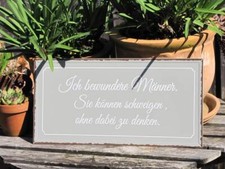 Shabby Chic Metallschild Blech