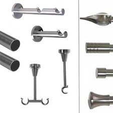 BASIT Gardinenstange Edelstahl