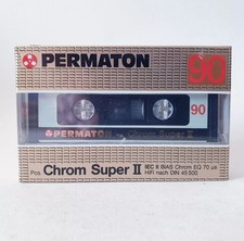 Permaton Chrom Super 2 II 90 min. Audiokassette OVP unbespielt