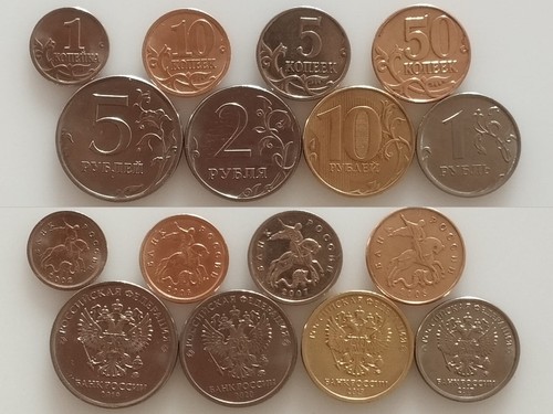 Russland münzen 10 50 - russland, 8