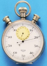 Orig. Ed Heuer Biel Stoppuhr Schaltnocken Rattrapante ca. 1960 Chronograph