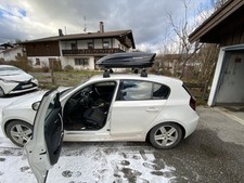 Dachbox VDPFL320 320L + Dachträger Menabo Tema für für BMW 1er E87 04-07 Alu
