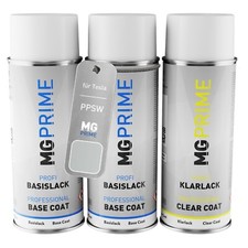 Autolack Sprühdosen Set für Tesla PPSW White Water Pearl Pearl White Multi Coat