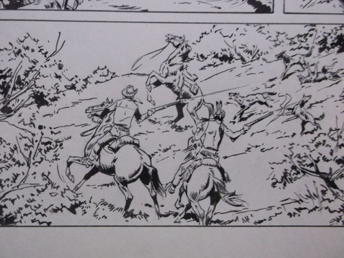 Comic originalzeichnung lasso - comic,