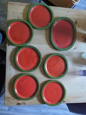 Vintage Keramik 6 große rote
