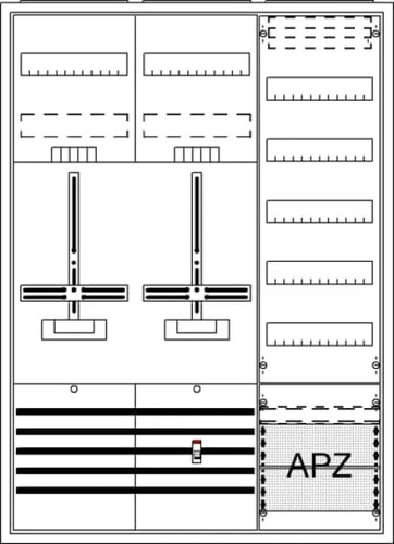 Zählerschrank stahl weiß - stahl,