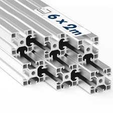 ALU Profil Aluprofil 40x40 6 Stück Nut 8 Aluminium Profil Montage Profil Typ I