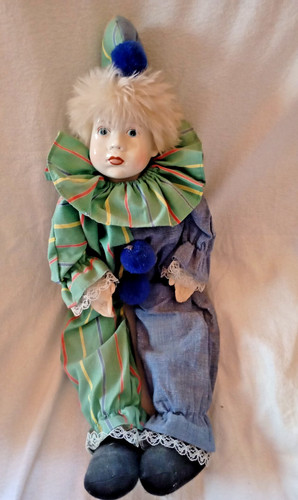 Harlekin clown puppe - ,clown,