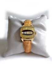 Seltene Scheibenuhr von