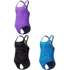 Speedo Badeanzug Hyperboom Medalist Kinder Mädchen schwarz 128 140 152 164 176