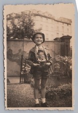Boy in Lederhosen - Old Photo