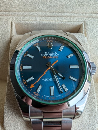 Rolex milgauss 116400gv blue - milgauss, z-blue