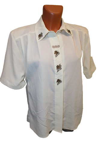 Dünne bluse 40 kurzarm - m, 38/40