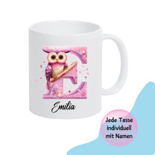Tasse Eule  Personalisiert mit