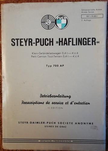 Steyr puch haflinger typ - haflinger,