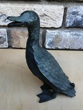 Bronze Figur Ente 20 x 20 cm