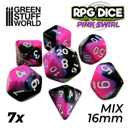 Mix 16mm spielwürfel - 7x,