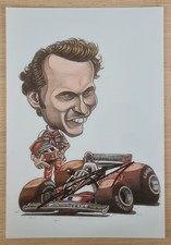 Niki Lauda Karikatur original