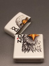 Zippo EAGLE Adler white  (nur Hülle) Leerhülle, OHNE Benzineinsatz (2.Wahl)