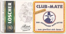Loscher / Club-Mate - Bierdeckel "Loscher Bier Premium - Wappen"