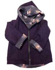 Wollwalkjacke Jacke Ballerina  Zipfeljacke Wendejacke Kapuzenjacke Baby Kinder