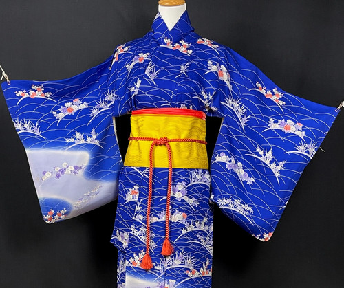 Vintage japan houmongi kimono - vintage,