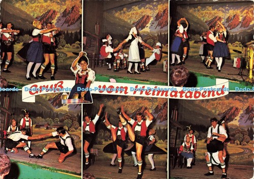 D195374 gruss vom heimatabend - gruss,