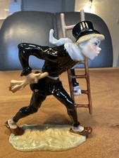 Hutschenreuther K. Tutter Schornsteinfeger Kaminkehrer Porzellan Figur H 13,5 cm